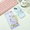 Pegatinas Infantiles de Dibujos Animados 3D en Relieve, Lindas Pegatinas de Cristal para Niñas, Pegatinas Transparentes 3D Divertidas para Decoración de Diarios