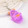 Pingente de mochila com pantufas de animais fofos de desenho animado, chaveiro para meninas, chaveiro para carro, pingente personalizado e moderno.