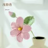 Fio Tricotado à Mão Flor Única Flor de Paulownia Arranjo de Cena de Flores Simulação Decoração de Flores Artificiais Decoração de Casa Fofa Quatro