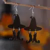 Halloween Transfronteiriço Vento Gótico Chapéu de Bruxa Botas Pingente Brincos Joia de Orelha Acrílica Presente de Halloween