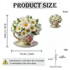 Imanes para Refrigerador con Patrón de Flores Nuevas Transfronterizos, Decoraciones Magnéticas Acrílicas 2D Adecuadas para Decoración de Refrigerador y Muebles