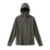 Ropa de protección solar UPF100+ para mujer, chaqueta con protección solar de ala ancha desmontable para hombre, ropa de protección solar para ciclismo y pesca al aire libre