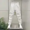 Jeans Elásticos para Hombre Pantalones Rectos de Otoño para Hombre Pantalones Deportivos Holgados Pantalones de Hombre Pantalones Casuales Pantalones Largos Estilo Terciopelo