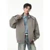 Otoño 2026 Nuevo Chaqueta Abrigo para Hombre Diseño Americano Desestructurado Cuello Alto - 360g Adolescente a la Moda