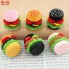 Nova Boneca de Bolo de Hambúrguer em Camadas Comida de Casa de Bonecas Brinquedo Cola de Creme DIY Acessórios de Resina Pingente Decoração Ornamento