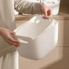 Caja de almacenamiento con asa de estilo japonés, de plástico, para el hogar, para aperitivos, juguetes, artículos diversos, caja de acabado, caja de almacenamiento de escritorio, armario, cesta de almacenamiento