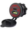 Carga rápida TYPE-C + QC3.0 carga de coche doble puerto alta corriente cargador de teléfono móvil para coche protocolo completo con luces