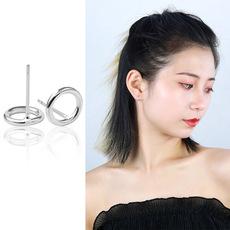韩版925银针简约小巧精致耳钉学生百搭气质耳饰个性创意时尚耳环