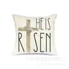 Decoración del Hogar Transfronteriza Funda de Almohada Conejo de Pascua Nórdico Cubierta para Cabecera de Sofá Funda de Almohada de Lino Venta al por Mayor Personalización