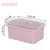 Caja de Almacenamiento Personalizada Cesta de Almacenamiento de Snacks Plástico Cosméticos Caja de Almacenamiento para el Hogar Caja de Almacenamiento para Dormitorio con Tapa