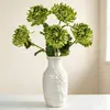 Ramo de flores artificiales de crisantemo cola de fénix de PU para decoración de escenas, crisantemo lujoso de un solo tallo para arreglo floral, flor artificial