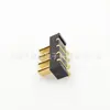 Conector de pie curvo latón hoja soporte de batería espaciado 2.5PH conector de portátil asiento macho B01M-A-4P-R4