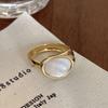 Diseño de Anillo, Sentido de Alta Gama, Sentido Femenino del Diseño Elegante, Nicho Cool, Estilo Japonés Lujo Accesible, Anillo de Esmeralda Europeo y Americano