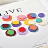 Hoja Acrílica Colorida Redonda Coreana Fruta Material para Accesorios de Pasador de Pelo Joyería Pendientes Pendientes Hechos a Mano DIY