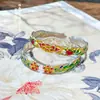 Pulsera de Flor de Loto Lisa de Plata Pura 999 con Mensaje Propicio, Nuevo Estilo Chino Regalo para Mamá