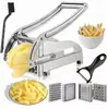 Cortador de patatas transfronterizo multi-funcional de acero inoxidable cortador de pepino cortador de cocina doméstico máquina de papas fritas