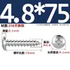 Tornillos Autorroscantes de Acero Inoxidable 316, Cabeza Redonda Ranurada, Tornillos para Madera de Cabeza Plana Extendida Yb845M2M3M4M5M6