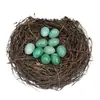 Cristal Natural Transfronterizo Mini 2cm Adornos de Huevo de Pájaro Ágata Jade Huevo de Mineral de Amoy Decoración de Huevo de Pascua