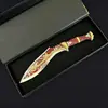 Delta Juego Periférico S10 Elegy Fission Cuchillo de Juguete Grande Depredador Fission con Estuche de Cuero Modelo de Juguete