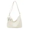 Bolso texturizado popular de este año para mujer, nuevo modelo de verano 2026, bolso de hombro simple de color liso, bolso cruzado para el día a día