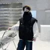 Chaleco de Algodón con Plumas para Niños Otoño Invierno 2026 Estilo Nuevo Ropa de Invierno para Niños Grandes Chaleco Grueso de Invierno para Niños con Cuello Alto