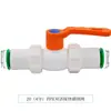Conector rápido PPR 4 pontos 20 em linha conexão rápida sem fusão cotovelo direto vedação dupla conexões para tubos de água PE