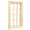 [Hazlo tú mismo] 1:12 Casas de Muñecas Casa de Muñecas Mini Puerta y Ventana Modelo en Blanco Ventana Rectangular de 12 Rejillas Se Puede Abrir