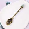 Cuchara de Piedra Bruta de Cristal Natural Cuchara Mezcladora Tallada Vintage Accesorios para Juego de Té Cuchara de Postre Artesanías de Cristal Venta al por Mayor