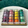 3 hebras de color Morandi cuerda trenzada extremadamente fina bobina de bobinado borla borla hecha a mano diy cuerda trenzada cuerda roja