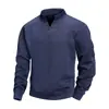 Otoño 2026 Amazon SHEIN Sudadera de Punto Casual Deportiva de Color Sólido con Cuello en V Transfronteriza para Hombre Talla Europea
