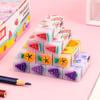 Borrador de gelatina creativo con fragancia para cortar frutas, borrador de sándwich, limpio, para niños, dibujos animados, premio para estudiantes