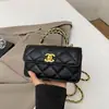 Bolso de Mano Estilo Chanel Transfronterizo para Mujer 2026 Nuevo Versátil Hombro Pequeño Cuadrado Bandolera Acolchado Bolso con Cadena