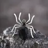 Anillo de Araña Personalizado Oscuro Europeo y Americano de Halloween para Mujer Estilo Ins Fresco Moda Anillo Abierto para Dedo Índice Tendencia