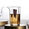 Venta al por mayor de fábrica Cafetera de alto borosilicato alta transparente Mar de té juego de té kung fu para el hogar taza masculina de madera CHIC taza justa de madera