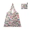 Bolsa de Compras Plegable, Nueva de Gran Capacidad, Bolsa Plegable Ecológica en Stock, Bolsa de Tote de Almacenamiento Plegable Portátil Impresa Creativa