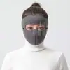 Mascarilla Lavable de Forro Polar con Ácido Hialurónico para Otoño e Invierno, de Alto Valor, para Mujer, a Prueba de Viento, Sol, Protección UV, Protección Ocular y Cálida