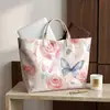 Plataforma independiente Temu nueva bolsa de mano transfronteriza impermeable PVC+lienzo para el trabajo portátil bolso de hombro bolsa de mano