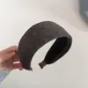 Diadema Ancha de Punto Versátil para Otoño e Invierno Moda Perezosa Adorno para el Cabello de Corona Alta Adelgazante Pinza para el Cabello Adorno para el Cabello