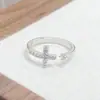 Adorno de Cruz Cruz Halloween Transfronterizo Anillo Abierto Único con Circonita con un Toque Personalizado de Alta Gama para Mujer
