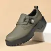 65904 Zapatos de Cuero para Hombre Estilo Nuevo Suela Gruesa Transpirables Aumentan la Altura Suela Suave Zapatos Casuales Británicos Zapatos Monk Zapatos sin Cordones Zapatos de Negocio
