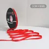 Lazo de regalo de color sólido de 1 cm flor decorativa para envolver material para ramos de cinta de satén venta al por mayor
