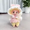 Solo ropa] la primera y segunda generación Labubu muñeco tela tela colgante correa falda sentada fiesta ángel lazo adorable