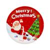 Plato de Papel Desechable de Navidad Vaso de Papel Juego de Vajilla Suministros para Decoración de Fiesta de Año Nuevo Decoración Navideña Plato de Cena de Papel de Cocina