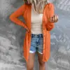 Estilo europeo y americano transfronterizo otoño e invierno 2026 nuevo Amazon Wish ropa casual de manga larga de color liso con botones largos para mujer