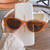 Gafas de sol estilo ojo de gato de estilo coreano para mujer, gafas de sol de verano con foto de cara redonda pequeña de celebridades de Internet, gafas de protección solar y sombreado de estilo ins de alta calidad