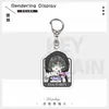 Llavero Acrílico Antropomórfico Fiesta del Huevo Original Insignia Doble Destello de Hoja de Lata Accesorios Colgantes para Bolsos