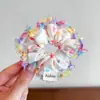 2026 Novo Elástico de Cabelo de Alta Elasticidade com Acabamento em Cetim, Toque de Luxo, Argola de Cabelo Dopamina de Verão para Mulheres, Elástico Fofo para Crianças