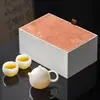 Juego de Té Kung Fu Olla Xishi de Jade Helado Un Juego Pequeño de Olla y Dos Tazas Tetera Cerámica Taza de Té Souvenir