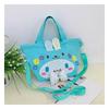 Estilo japonês Menina Dos Desenhos Animados Bolsa De Lona Bonito Crianças Ombro Crossbody Bolsa Estudante Com Cordão Bolsa Pano Bolsa
