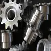 Fornecer corrente de rolo grande de aço inoxidável, engrenagem de acionamento, acessórios mecânicos, engrenagem de passo duplo, engrenagem de linha única ou dupla